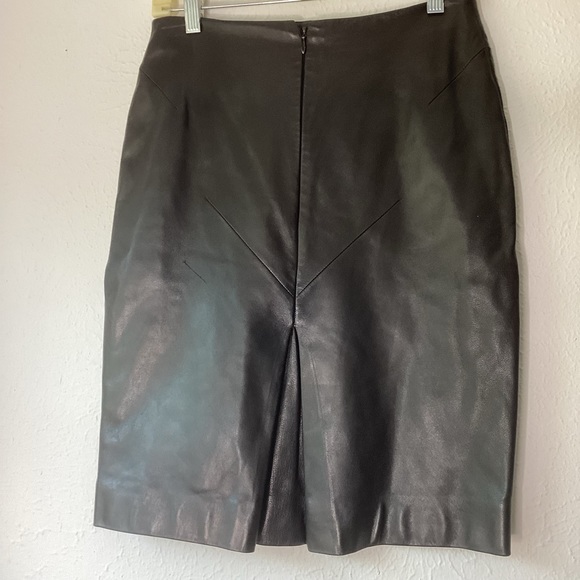 Givenchy Pencil Skirt Black Leather 40 - Picture 5 of 10